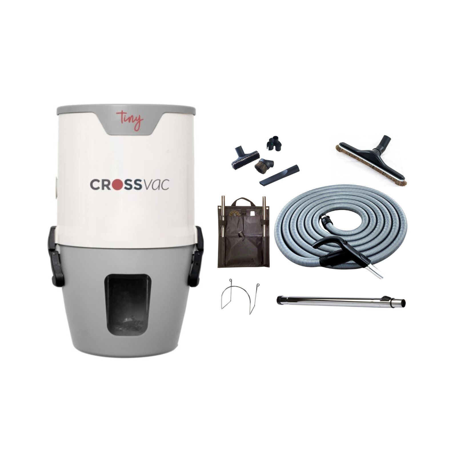 Zentralstaubsauger Tiny mit Schlauch-Set On/Off