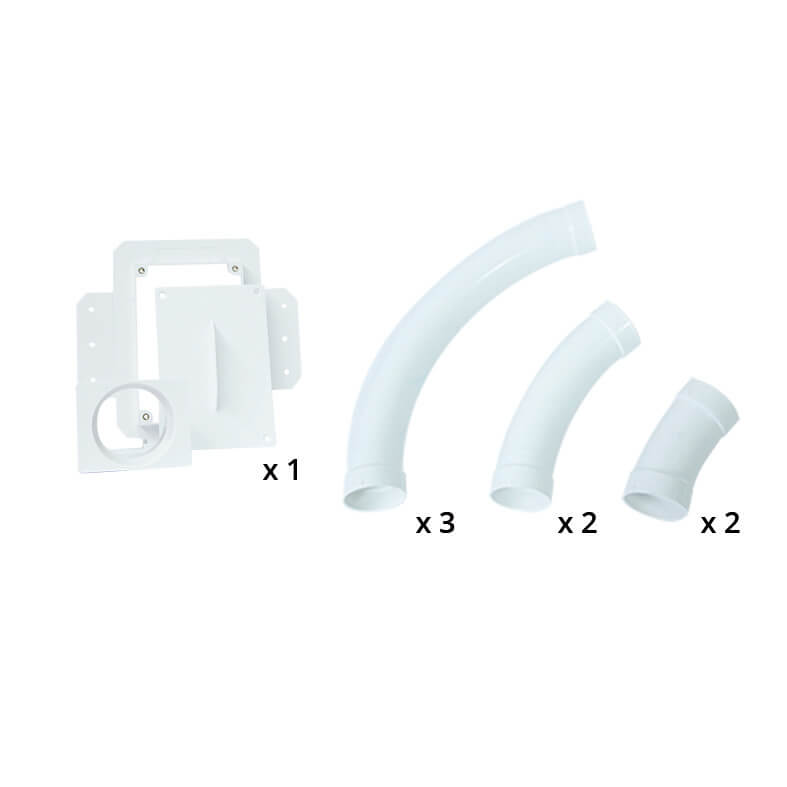 HAHK1001-STDSC Hide-A-Hose Einbau-Set mit Montagerahmen für Trockenwände
